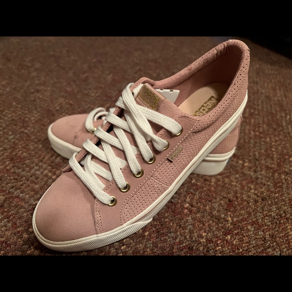 Keds Sz 8 Suede Rose Suede Sneakers